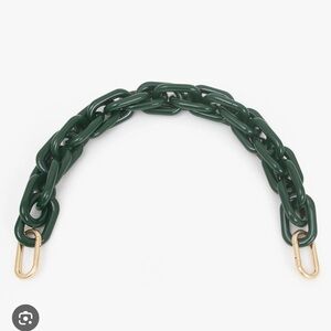 Clare V Shortie Strap in Fern Resin🌿